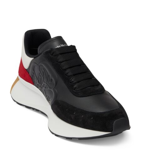 Buy Alexander McQueen Leather Sprint Runner Sneakers With Crypto