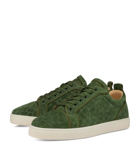 Buy Christian Louboutin Louis Junior Orlato Suede Braided Sneakers With Crypto