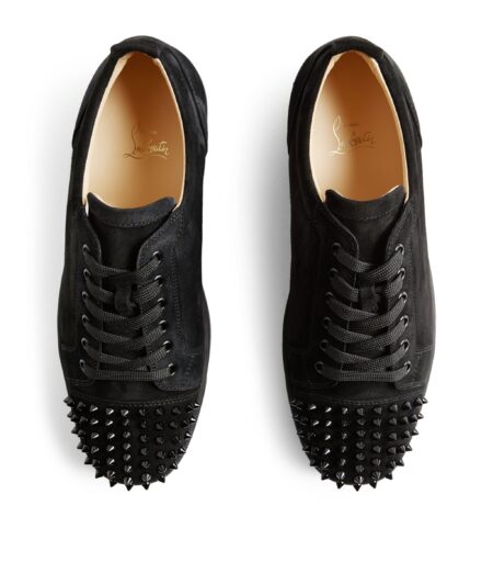 Buy Christian Louboutin Louis Junior Spikes Leather Sneakers With Crypto