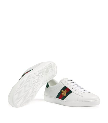 Buy Gucci Leather Embroidered Ace Sneakers With Crypto