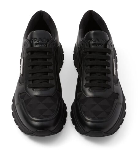 Buy Prada Leather Re Nylon Sneakers With Crypto