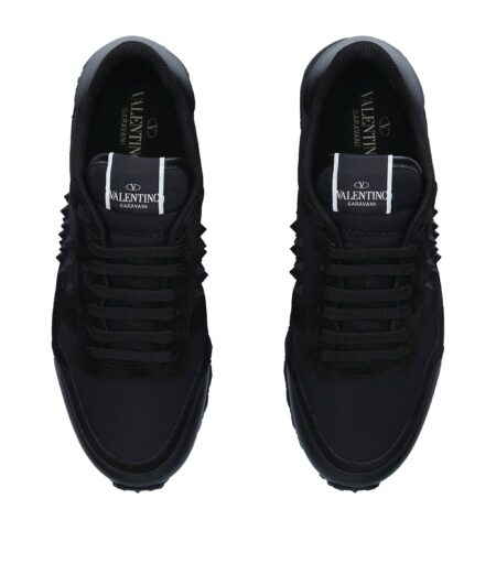 Buy Valentino Garavani Leather Rockrunner Sneakers With Crypto